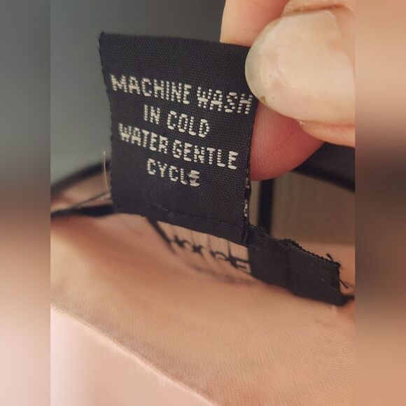 Silk House L 100% SILK Pink  Shrtslv Split Hem Buttons Up Women TopBlouse Shirt - Picture 3 of 7